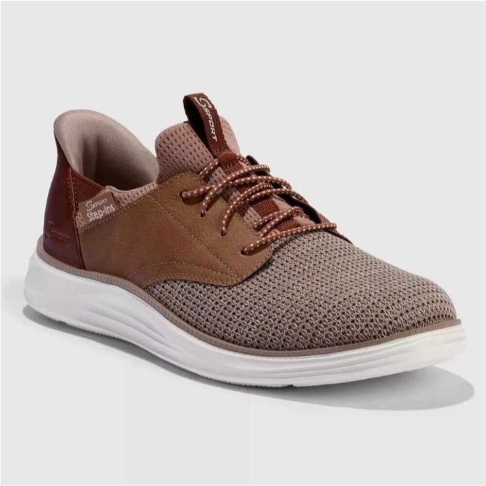 K-38 S Sport by Skechers Size 7 Men's Donovan Step-Ins Sneakers in Light Brown